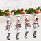 Christmas Stocking Holders for Mantle Set 4, Snowman Stocking Holder Christmas Stocking Hangers for Mantel Stocking Holder, Stocking Hooks for Mantle Stocking Holders Silver Stocking Holder